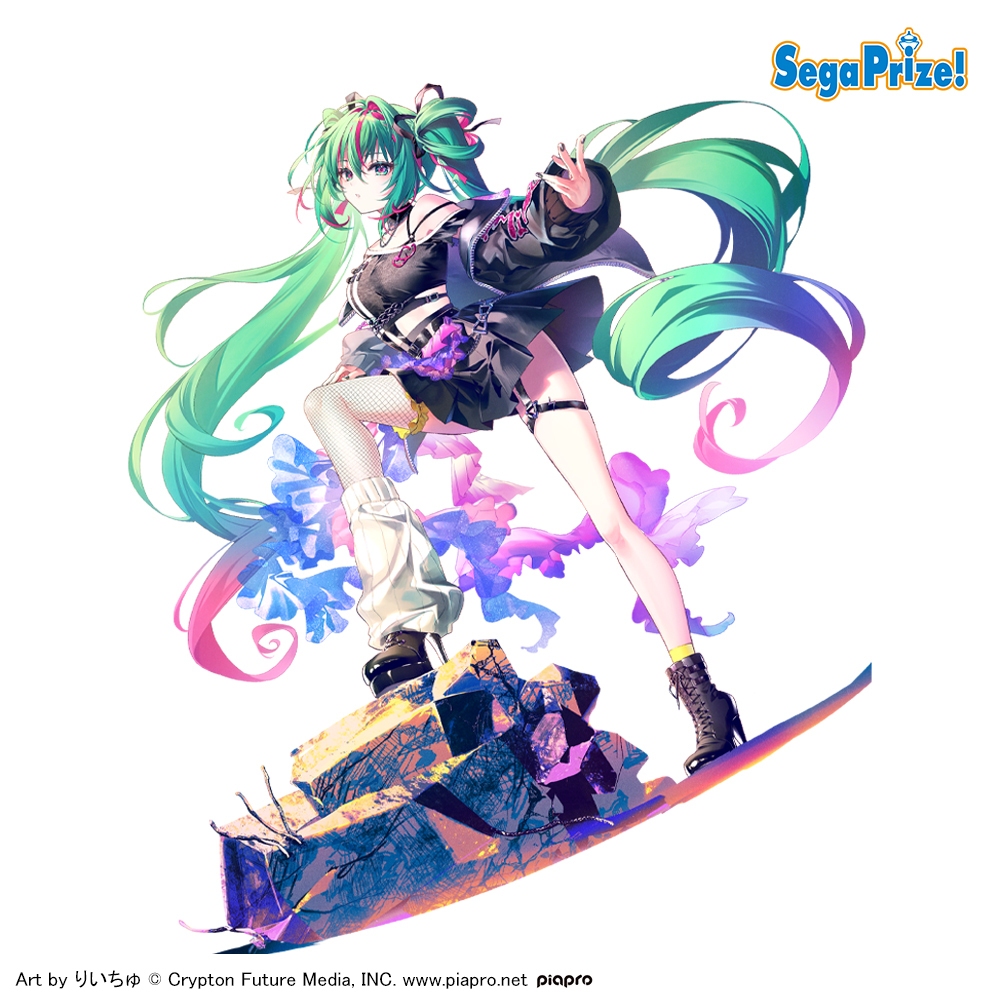 SEGA 景品FIGURIZMα 初音未來MIKU 龐克公仔模型正版原廠代理版Q哥