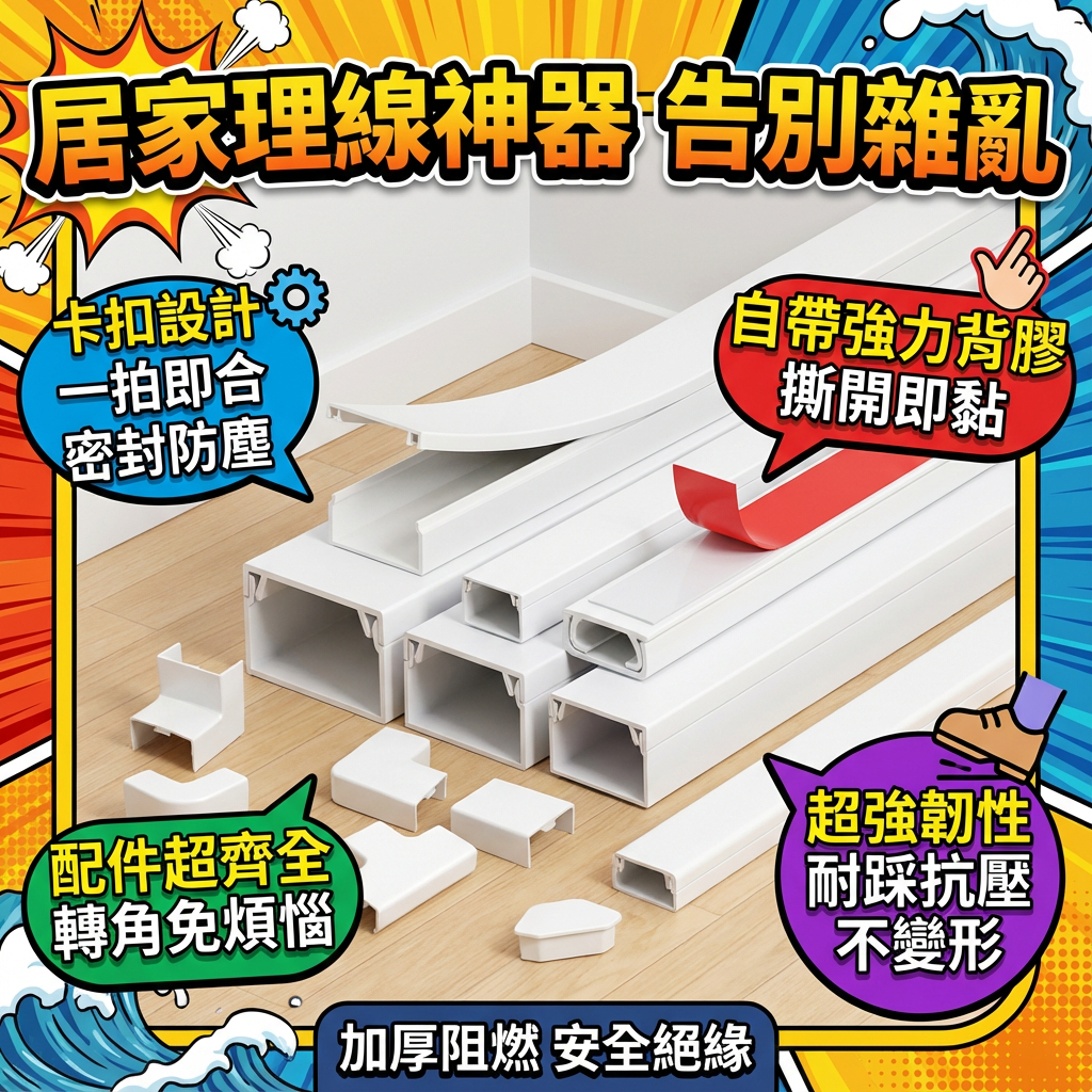 台灣出貨 pvc線槽 走地線槽 貼地面明裝美化 自粘光纖 電線電纜遮擋 明線牆面 電線裝飾 收納條 理線槽 配線槽 密閉 | 蝦皮購物