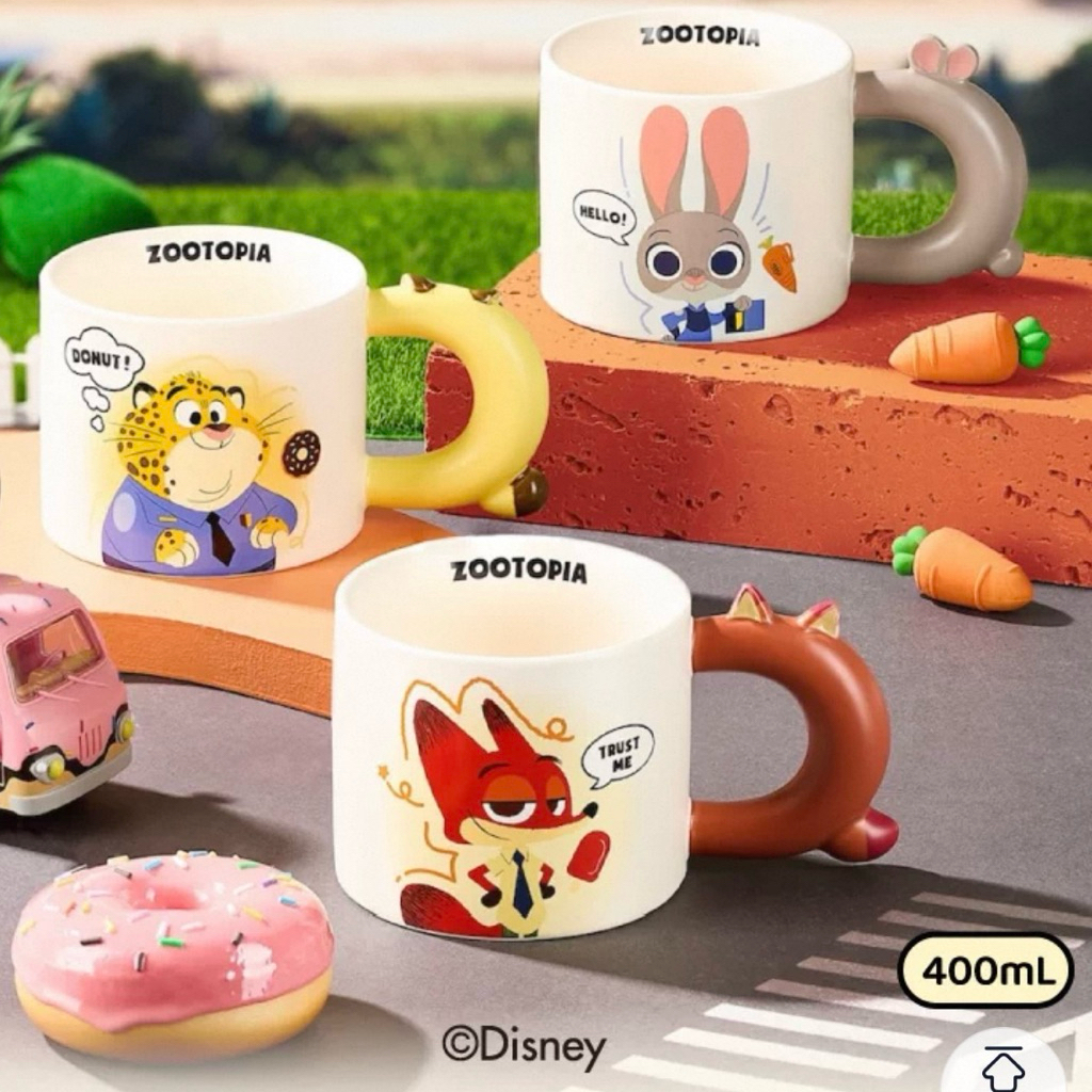 ZIGO商店 zootopia 動物方城市 系列 胖胖馬克杯 400ml | 蝦皮購物