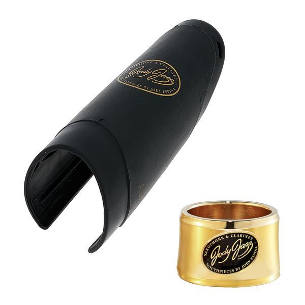 現代樂器】JodyJazz Power Ring MA1 24K鍍金中音薩克斯風束圈+吹嘴蓋