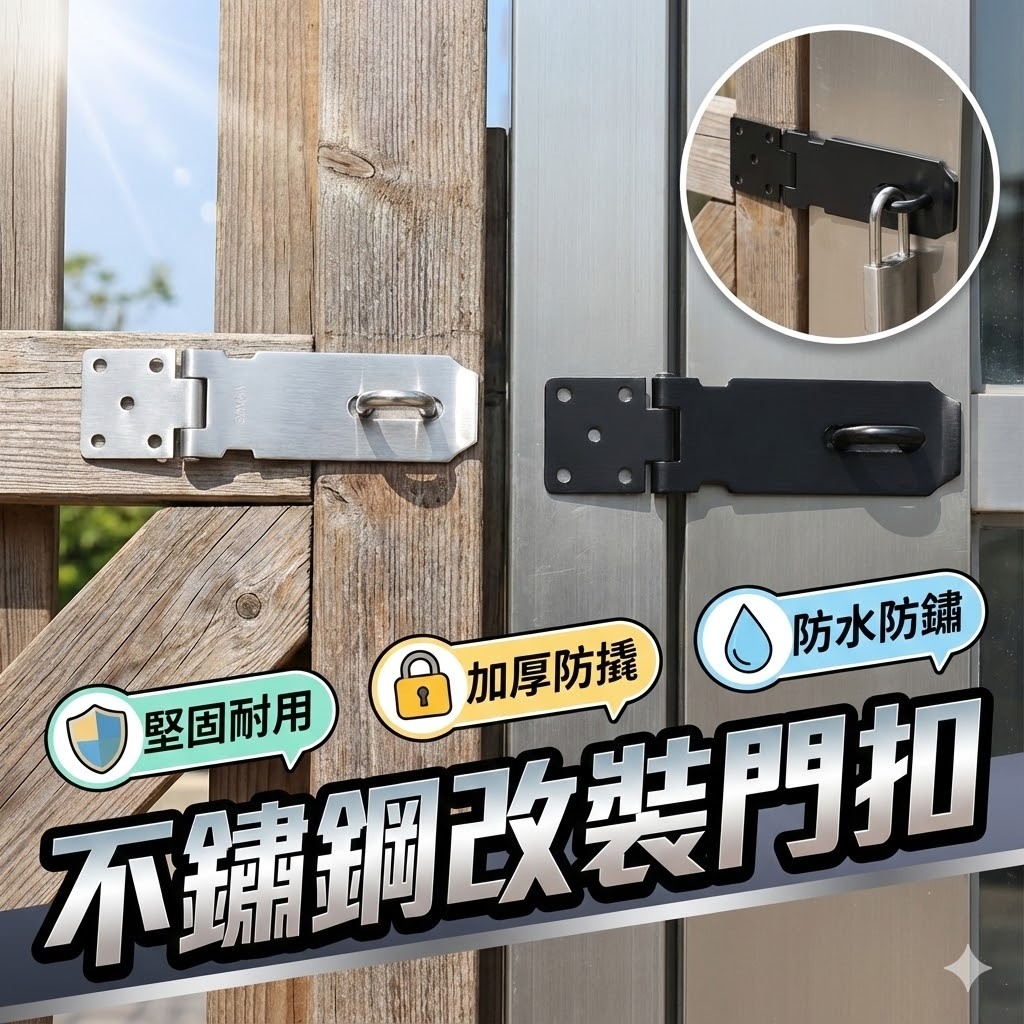 【台灣出貨】304門扣｜不鏽鋼門栓｜門窗固定｜DIY五金｜門扣件｜家用扣具 | 蝦皮購物