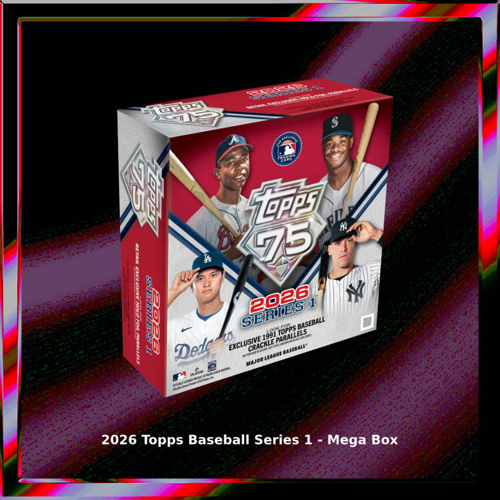 現貨 2026 Topps Baseball Series 1 Topps 75周年 Mega Box 球員卡 完整盒 | 蝦皮購物