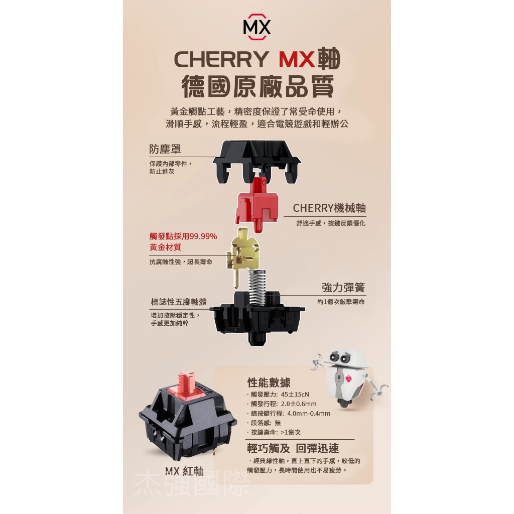 Cherry MX Board 2.0S 蒼穹無線機械鍵盤花蜜軸/靜音紅軸/茶軸/紅軸有
