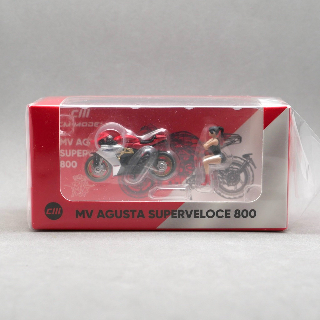 Modellino Moto In Metallo Pressofuso CM Model 1:64 - Agusta Superveloce SV800 Rossa - Foto 4