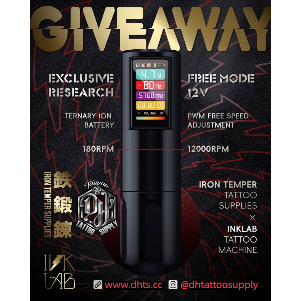 Inklab T7pro ワイアレスタトゥーマシン