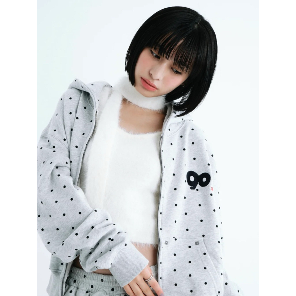 9090 Angel Dot Zip Hoodie | 蝦皮購物