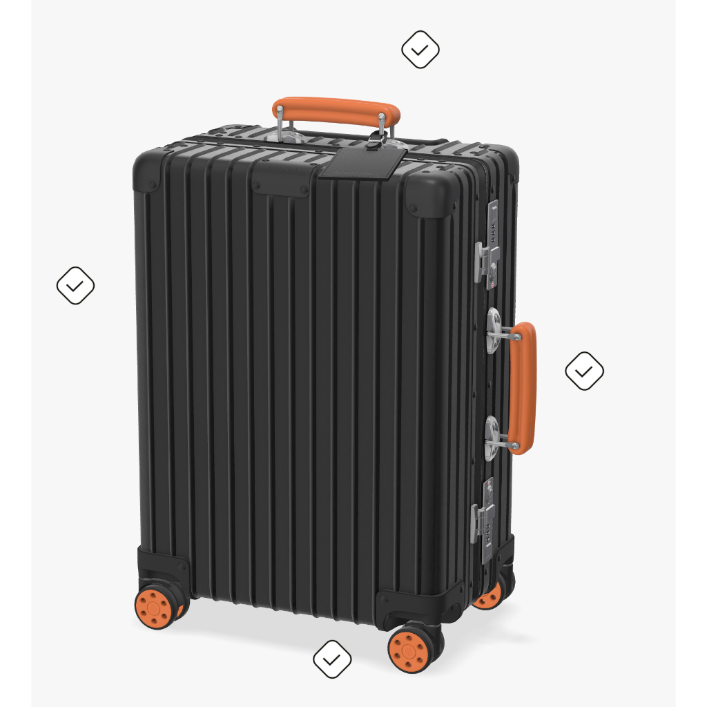 99成新RIMOWA Classic Cabin S（顏色可選）20吋訂製款鋁鎂合金材質登