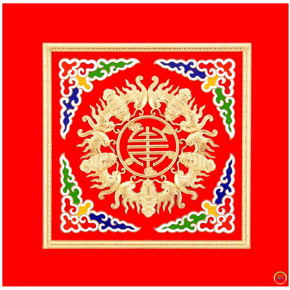 五福伴壽 天花板 【現貨】3D彩繪立體浮雕｜單片價｜矽酸鈣 防火｜明架(輕鋼架)/暗架(木作)皆可｜DIY簡易安裝 | 蝦皮購物