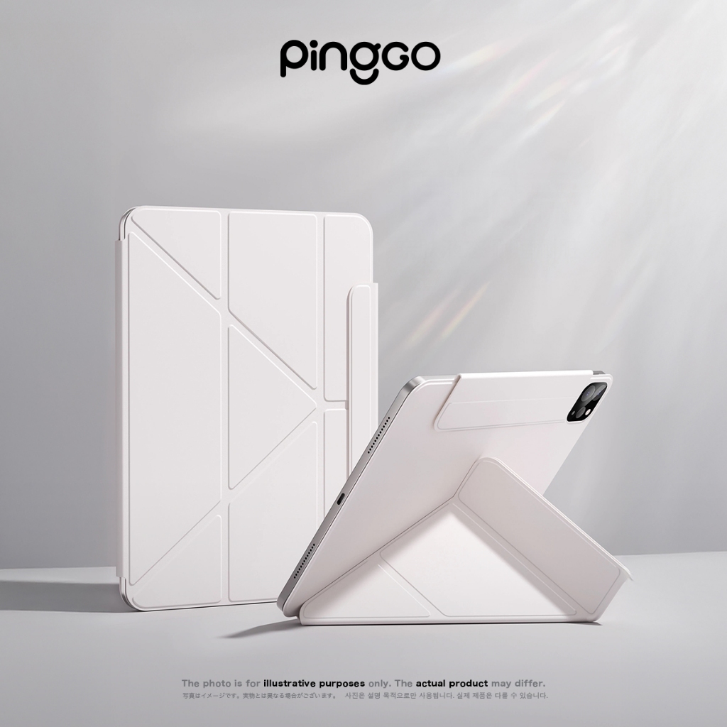 PingGO iPad 保護殼 雙面磁吸 Y折 無邊框 適用 iPad Pro 12.9 11 Air mini6 | 蝦皮購物