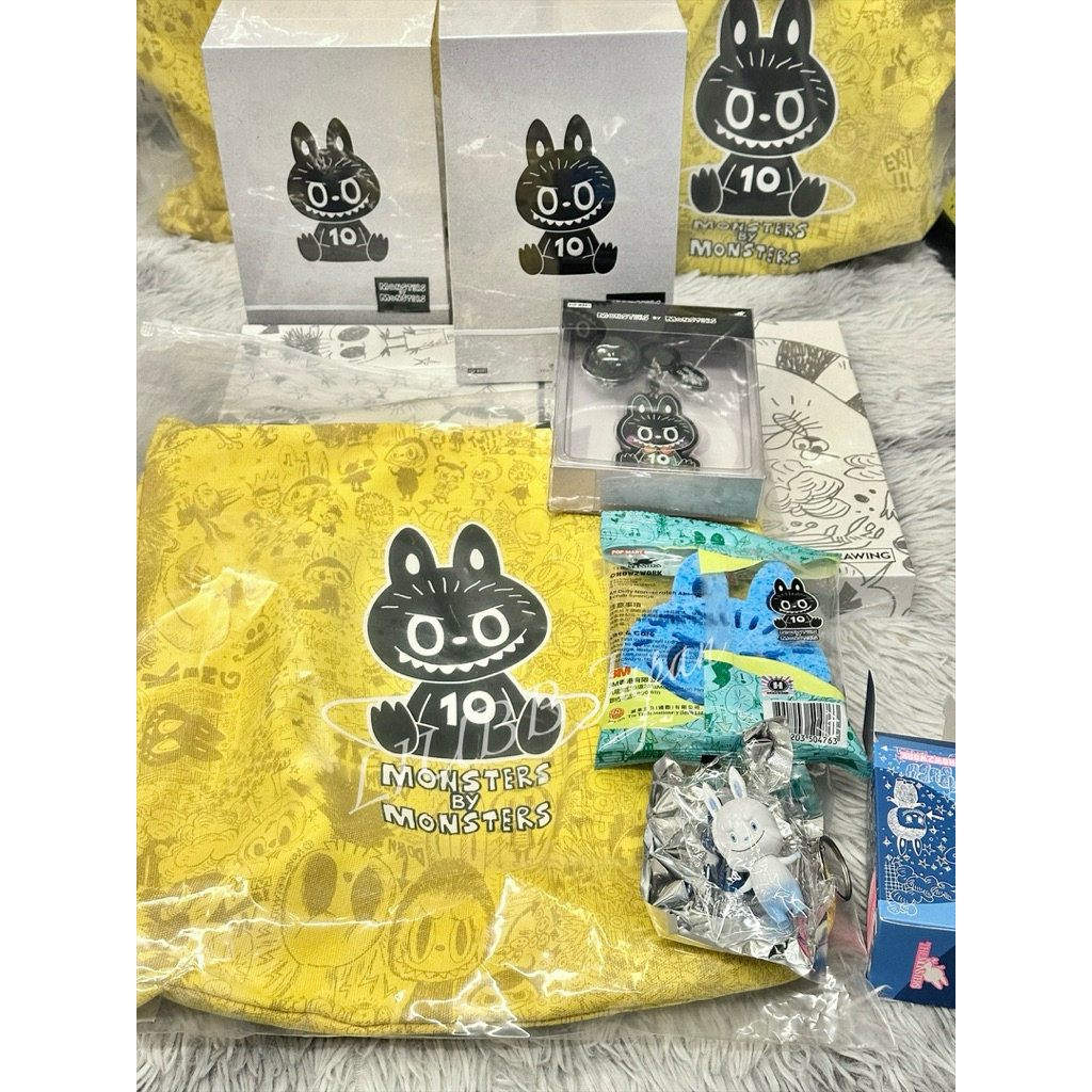 現貨全新十週年展覽抽選紀念商品組How2Work 龍家昇LABUBU The Monsters