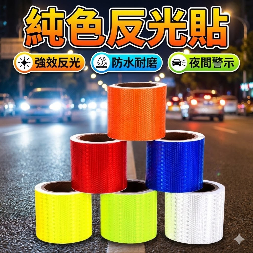 【台灣出貨】反光貼｜純色反光貼｜反光貼條｜反光車身貼條｜反光條｜車身反光貼｜夜間安全警示條｜晶彩格警示條 | 蝦皮購物