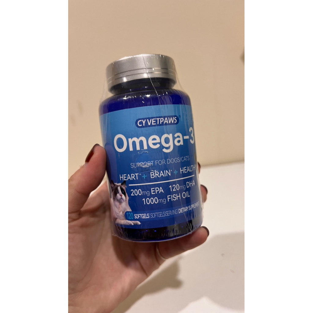 CY VETPAWS Omega-3 深海寵物魚油軟膠囊 美國 全新一罐 | 蝦皮購物