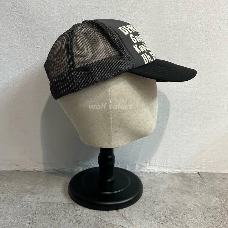 狼嚴選】現貨KAPITAL Denim Repair Track Cap 帽子(灰/黑) 卡車帽
