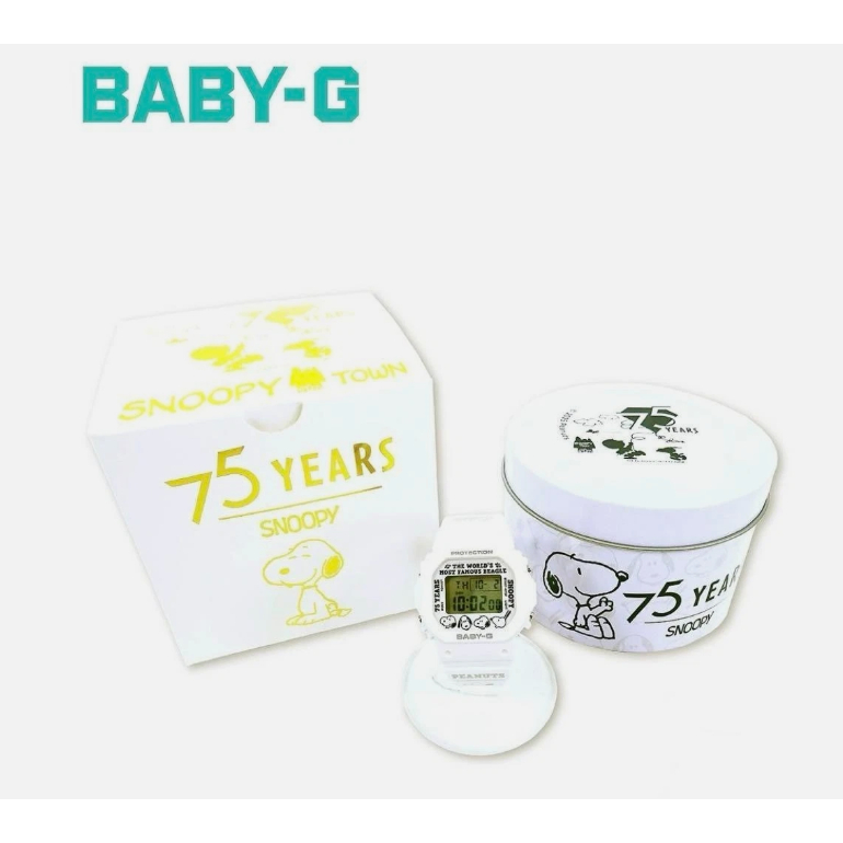 鼎飛臻坊PEANUTS SNOOPY CASIO G-SHOCK BABY-G 75 週年紀念款手錶日本