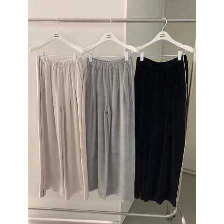 🇰🇷Jan04/ 特別款✨光澤絨布直筒長褲