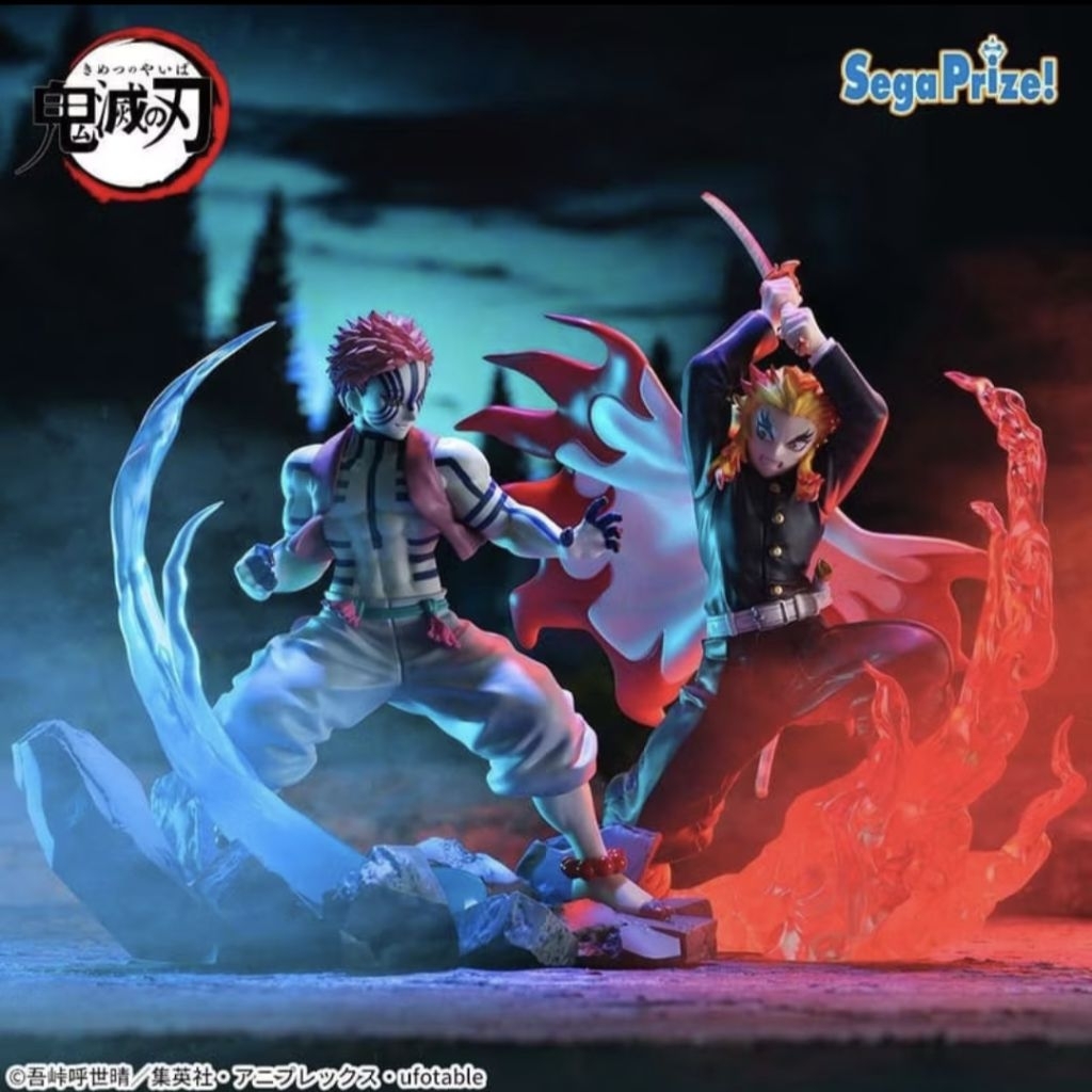 全新 現貨 SEGA 景品 鬼滅之刃 Xross Link 無限列車篇 炎柱 煉獄杏壽郎 / 上弦之參 猗窩座 一組合售 | 蝦皮購物