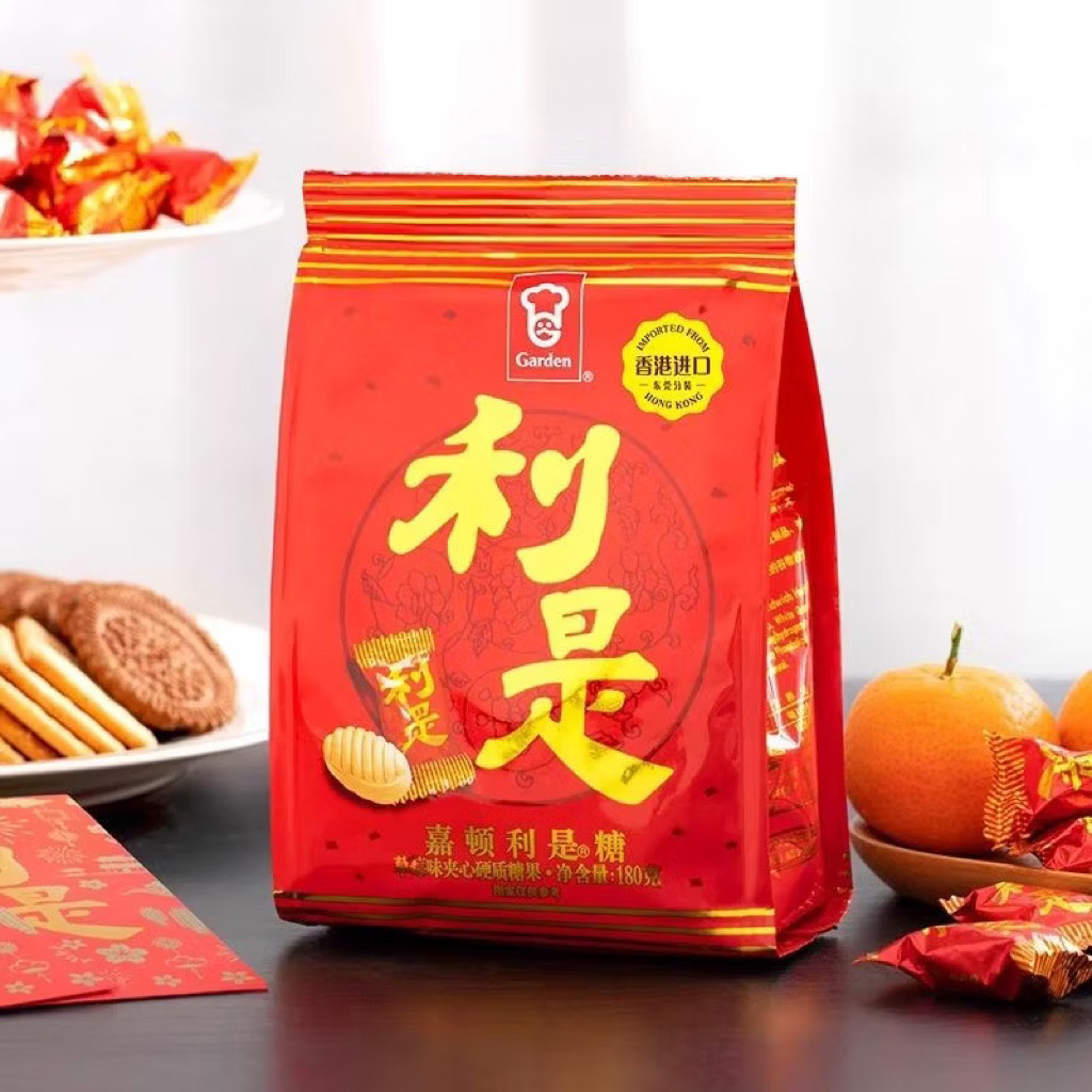 台灣 現貨 嘉頓 利是糖 草莓味 夾心利是糖180g*1袋約36粒 原裝 正品 正宗 婚慶 喜糖 | 蝦皮購物