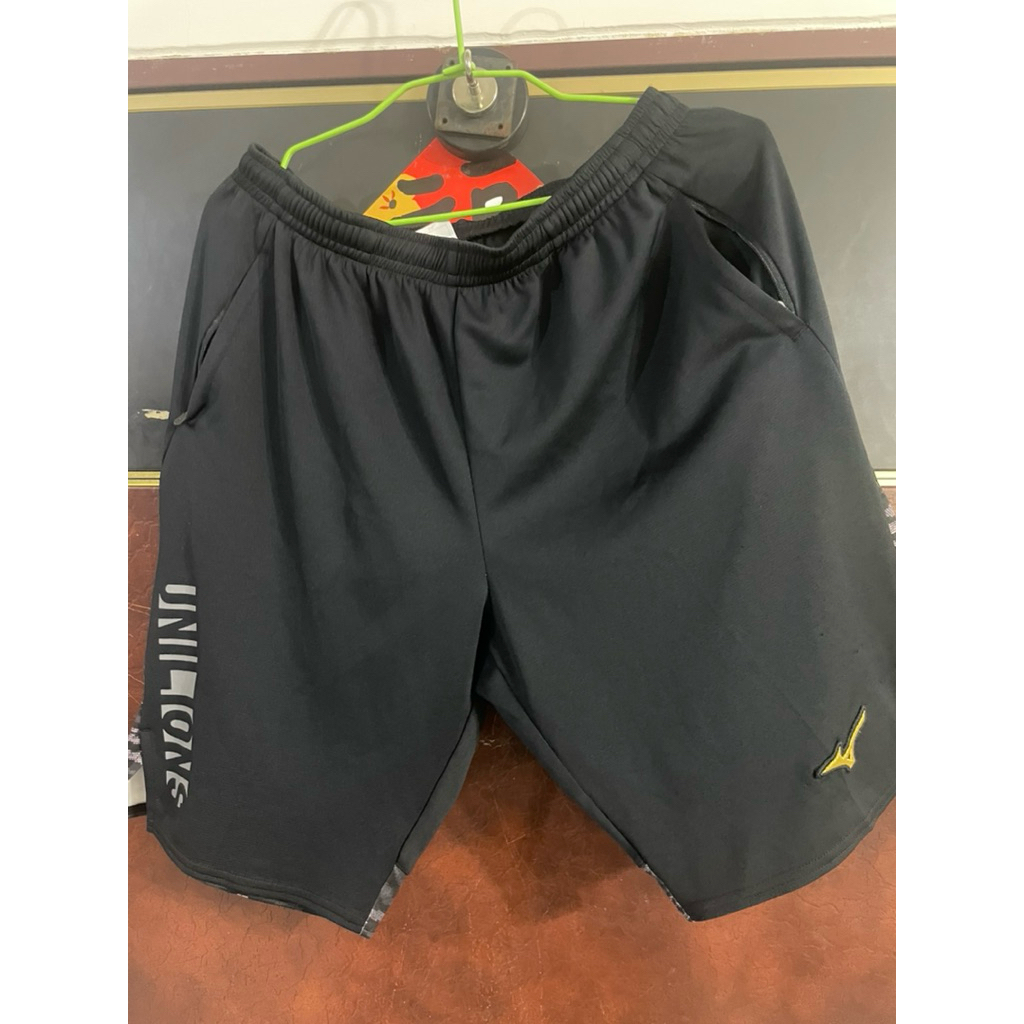 褲子41中華職棒 統一獅 美津濃金標 黑色短褲2XL