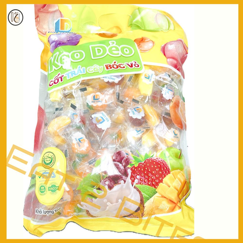 【糖果 吃倆口】DAILONG雙層剝剝綜合水果軟糖 1KG/包 | 蝦皮購物