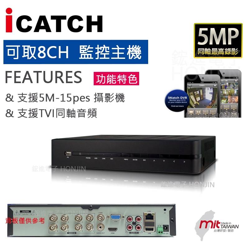 免運！iCATCH可取國際8CH / 16CH XVR監控錄影主機KMQ-0828EU-K KMQ-1628EU-K | 蝦皮購物