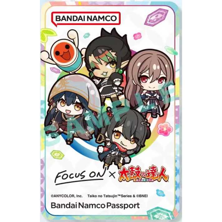 三九四六》【現貨】Banapassport 太鼓達人focus on 限定卡彩虹社機台