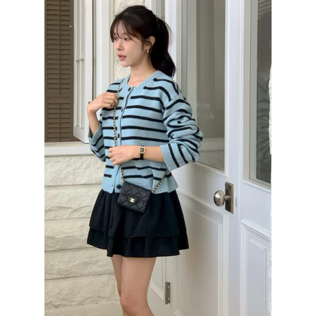 🇰🇷Oct03/ 萬年不敗！條紋開衫上衣