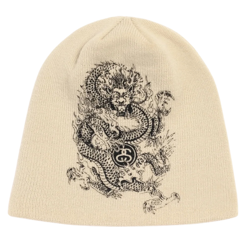 ☆ETW☆【台中店】STUSSY 25FW SKULLCAP DRAGON PRINT 龍毛帽冷帽