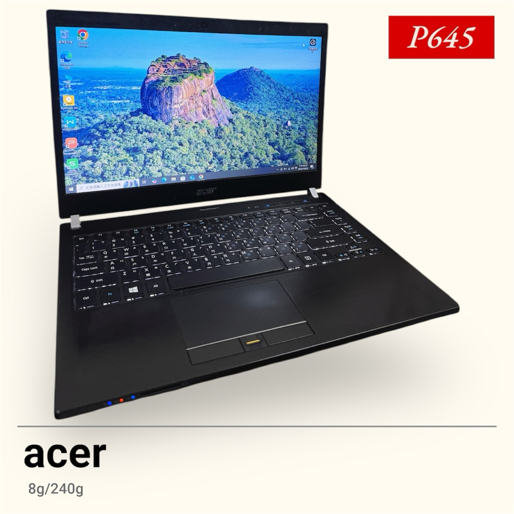 acer 二手商務筆電 輕薄好攜帶背光鍵盤 文書報告剪輯8g/240g /i5 | 蝦皮購物