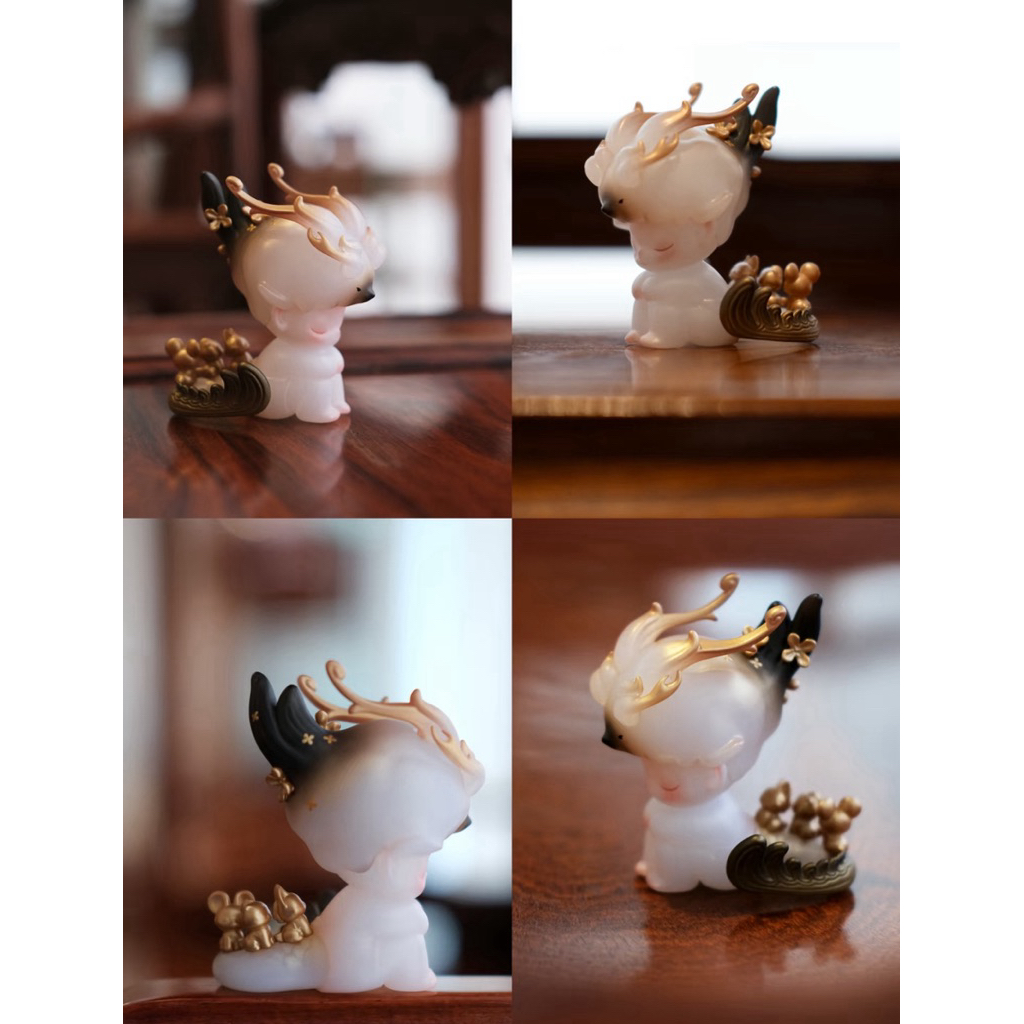 泡泡瑪特 Dimoo 一盞風月 屋脊神獸 確認款 拆盒拆袋 POPOMART 盲盒公仔 | 蝦皮購物