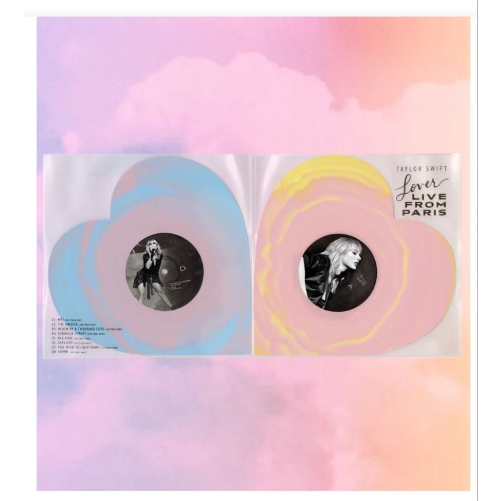泰勒絲 Taylor swift - Lover (Live from paris) 愛心膠 黑膠 Lp Vinyl | 蝦皮購物