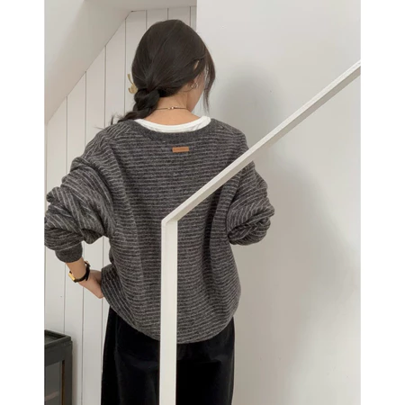 🇰🇷Nov07/ 高單店✨漢南洞歐膩條紋衛衣