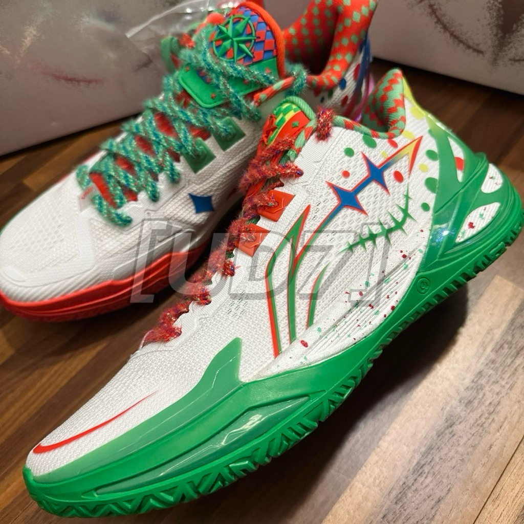UD7] 現貨Li-Ning 李寧利刃6v2 聚核芯全掌䨻超䨻低筒籃球鞋鴛鴦小丑假