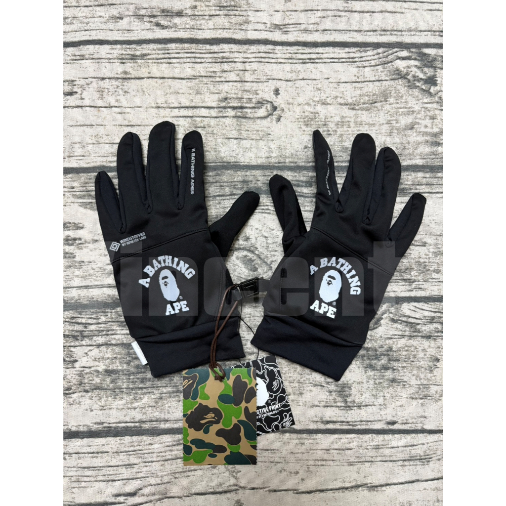 全新現貨A BATHING APE GORE-TEX WIND STOPPER GLOVE防水防風手套