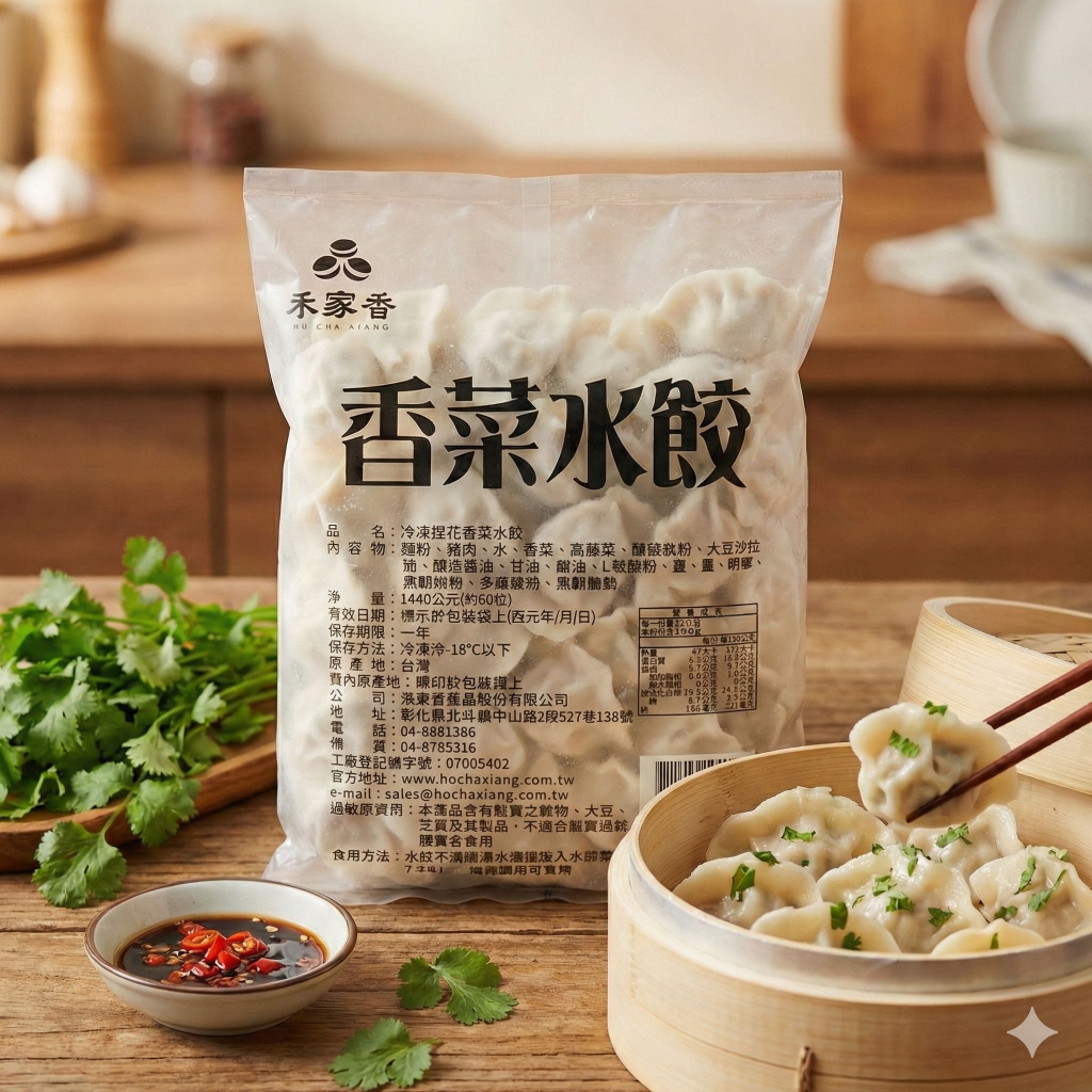 [魚武]禾家香香菜水餃/80粒/799免運/全家店到店 | 蝦皮購物