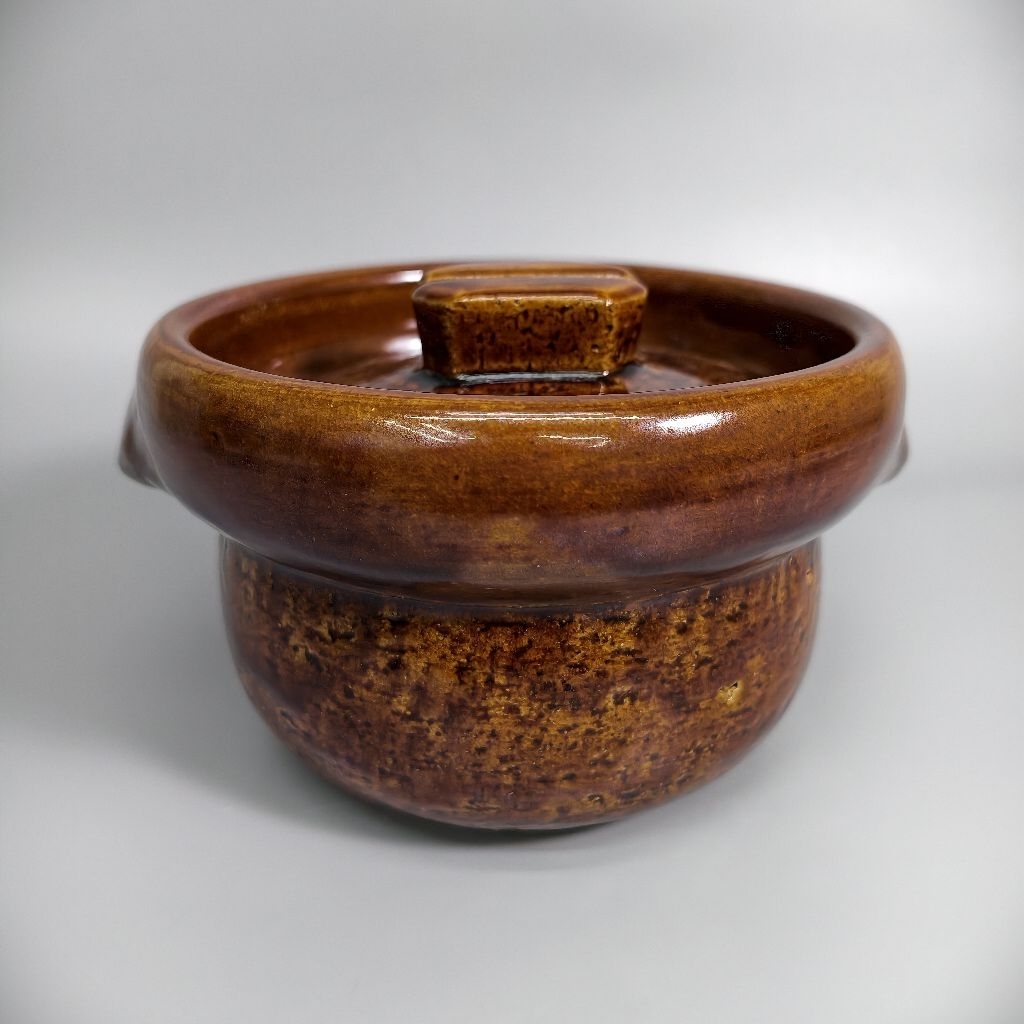 雲井窯鴨釉尺鍋飴釉二合黑樂三合炊御飯鍋| 蝦皮購物