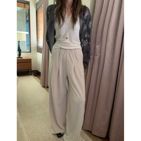 🇰🇷Jan04/ 特別款✨光澤絨布直筒長褲