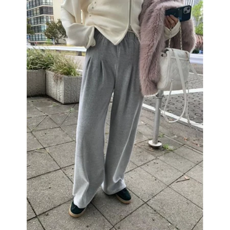 🇰🇷Jan04/ 特別款✨光澤絨布直筒長褲