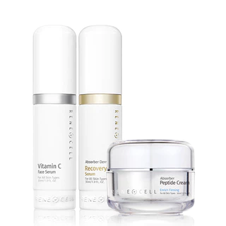 润妮秀 潤妮秀藍蓋Q安瓶套盒Q肌底抗皺精華Rene Cell小分子精華提拉緊緻補水