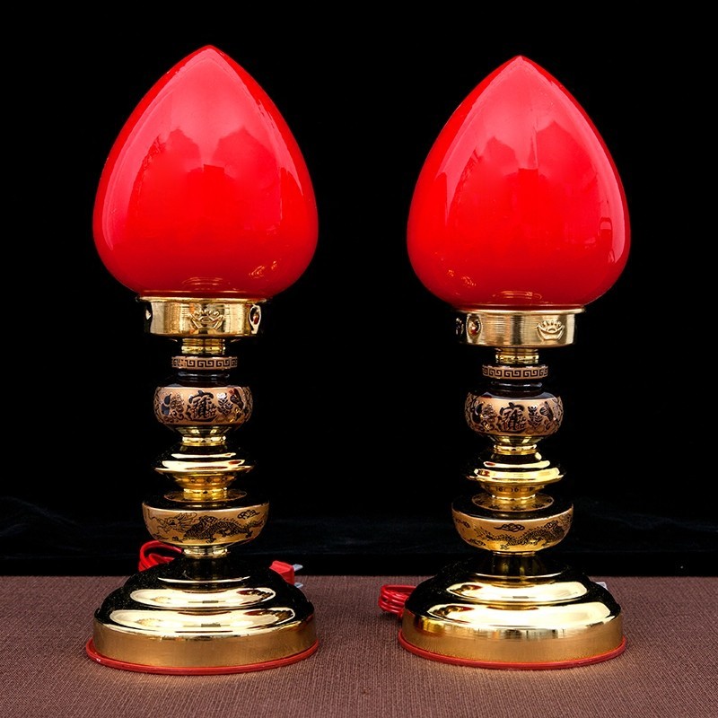 （臺灣熱賣）LED財神燈 蓮花燈 神明燈 公媽燈 供佛燈 關公燈 神桌燈 祖先燈 長明燈 保傢僊燈 插電款旺財仙家波燈 | 蝦皮購物