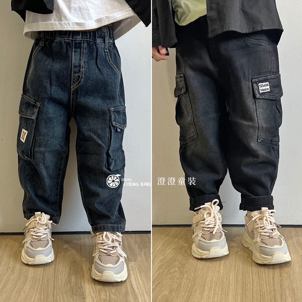 ［特價$129→$99］童裝尼龍工裝短褲