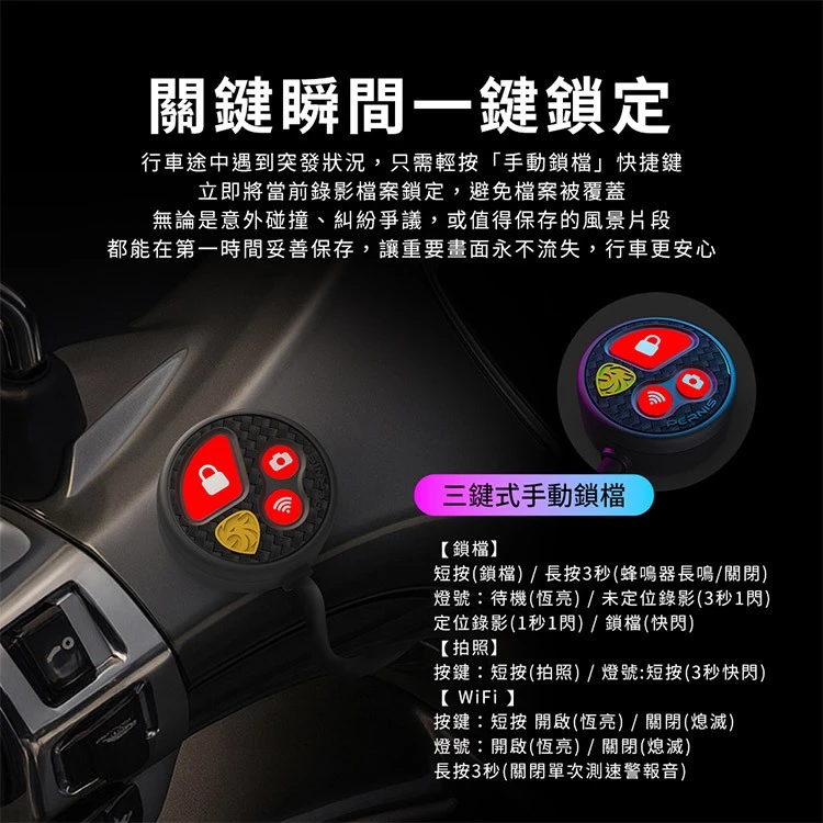 【Polaroid 寶麗萊】MS283WGS 新小蜂鷹 HDR 行車記錄器 -  Webike摩托百貨