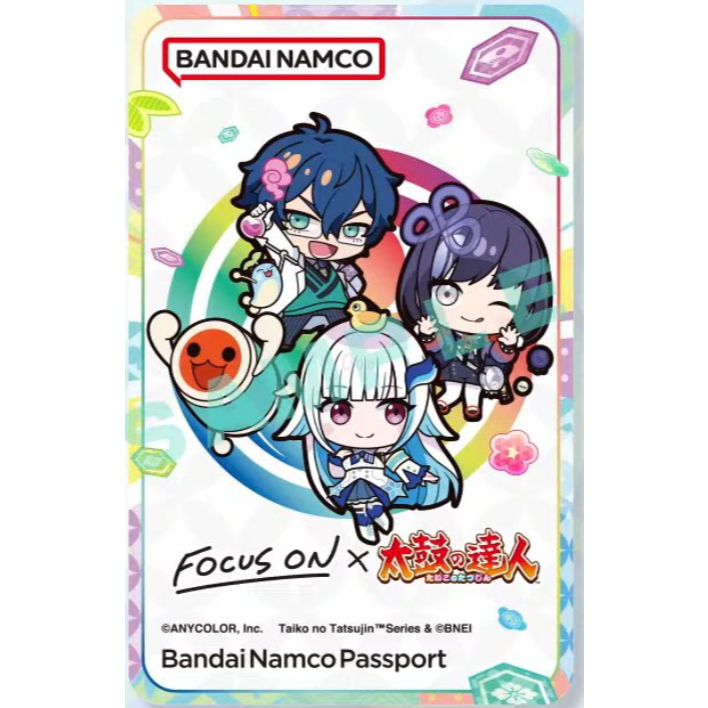三九四六》【現貨】Banapassport 太鼓達人focus on 限定卡彩虹社機台