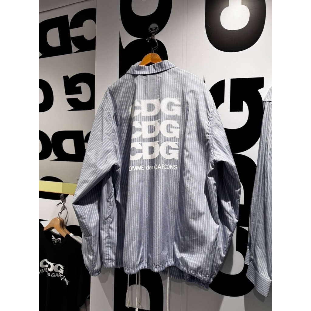 [全新XL] COMME des GARÇONS CDG 條紋 教練外套 GD權志龍著用款 | 蝦皮購物