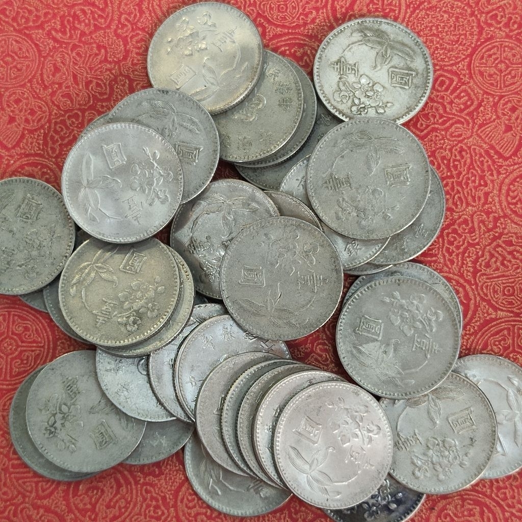 台灣硬幣一元100個壹元壹圓1元49-68年專區收藏用古幣.非流通貨幣| 蝦皮購物