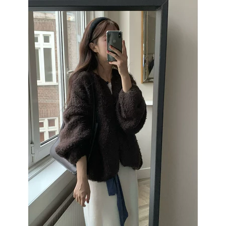 🇰🇷Nov09/ 許願款✨泰迪感軟糯毛衣外套