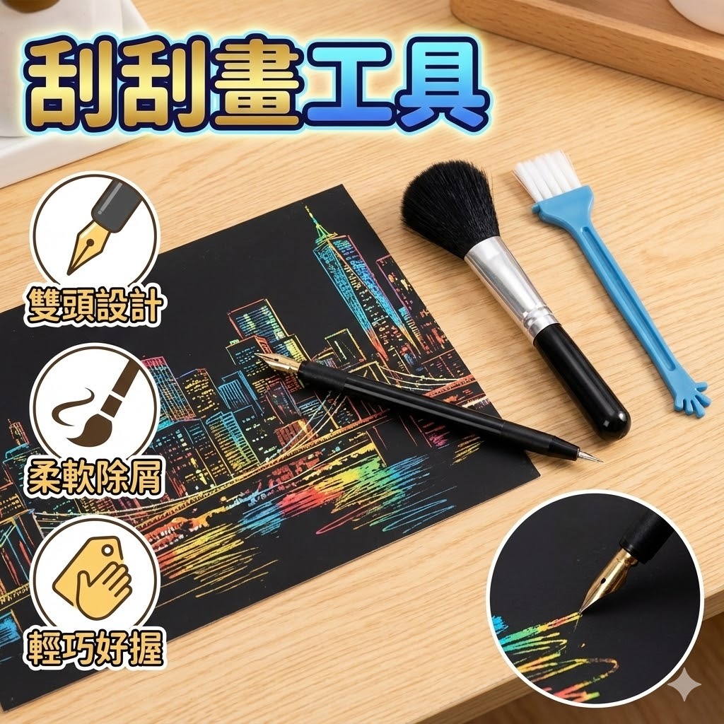 【台灣出貨】刮畫筆｜刮畫工具｜刮刮畫工具｜刮畫創作工具 | 蝦皮購物