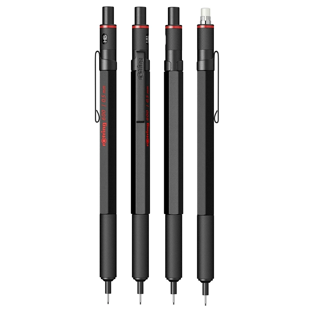 工業設計的終極圖騰！rOtring 600型 黑色自動鉛筆：全黃銅打造的精密重量，寫出職人魂的露銅美學