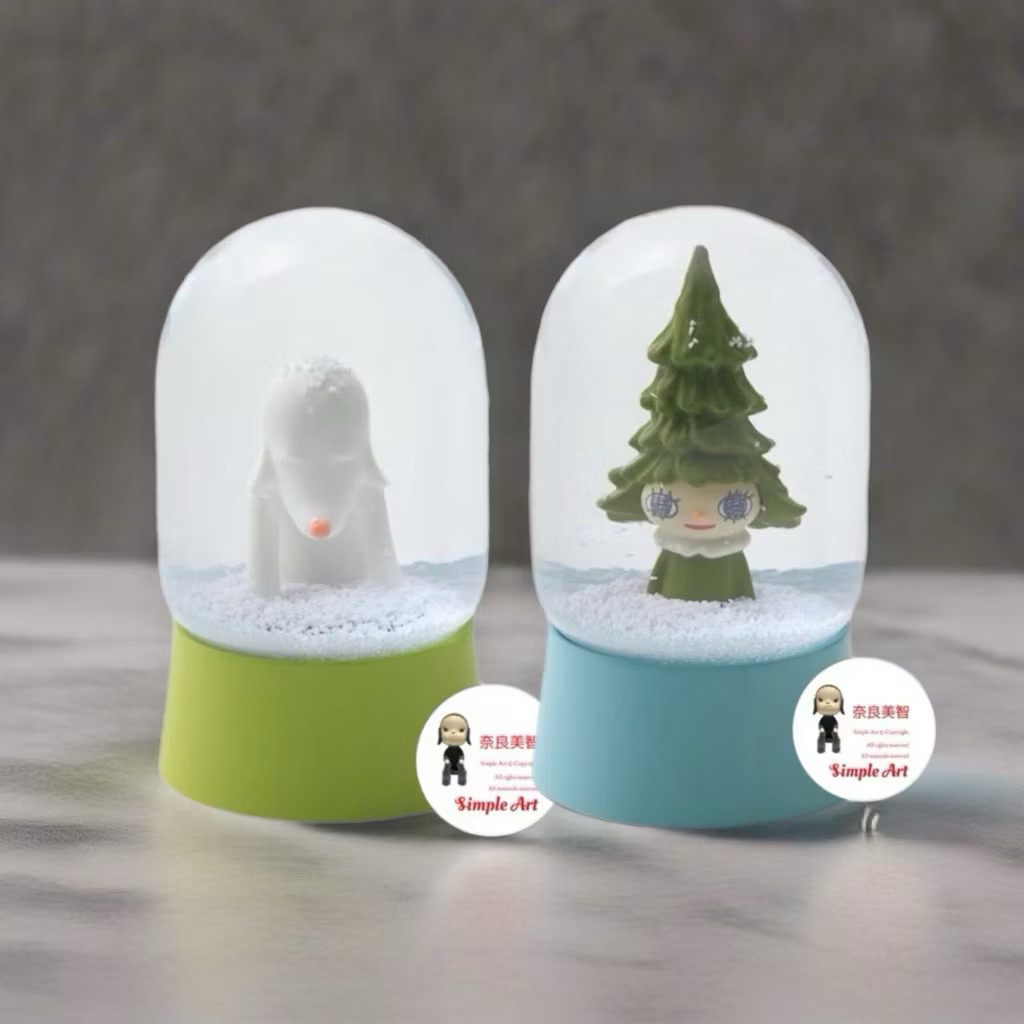 療癒系」 奈良美智森子青森犬水晶球雪球snow globe | 蝦皮購物