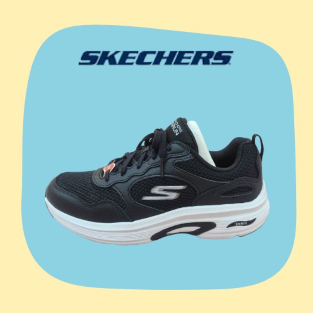 Skechers Go Run 128952 BKW 足弓墊Arch Fit 運動鞋跑鞋黑白黑色久站