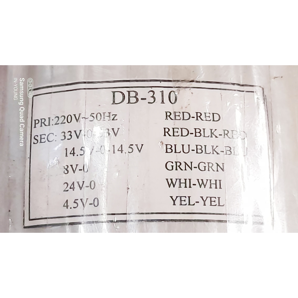 DB310-1功率150W環型變壓器110V輸入時AC電壓輸出16.5*2和7.25V*2和4V/12V/2.25V) | 蝦皮購物